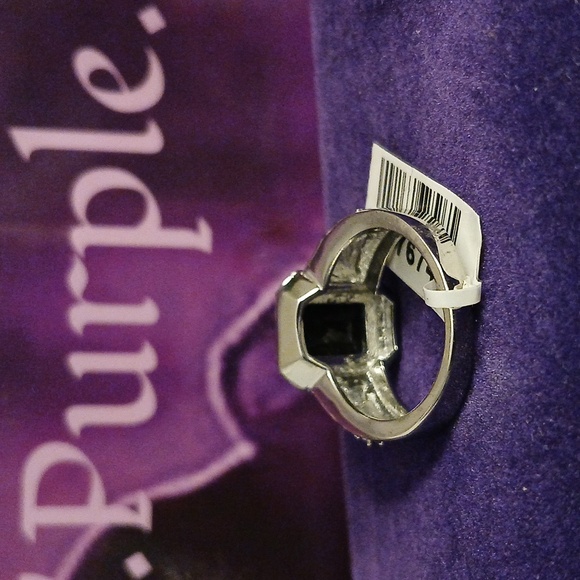 2476744-3. Thai Black Spinel & Topaz on Stainless Steel - Size 7 - Picture 3 of 4